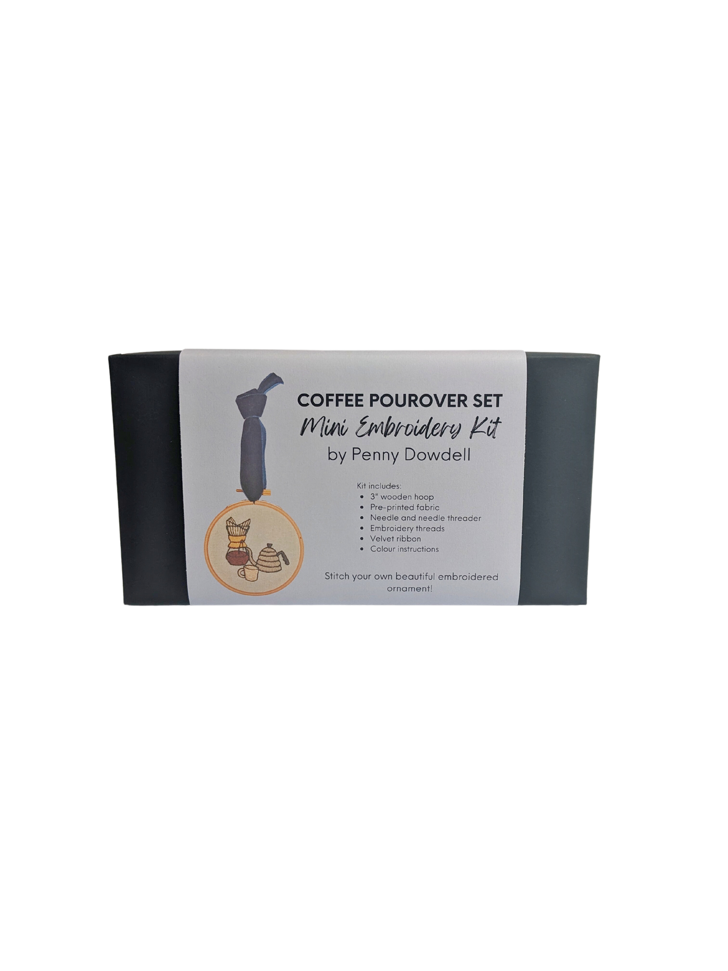 Coffee Pourover Mini Embroidery Kit