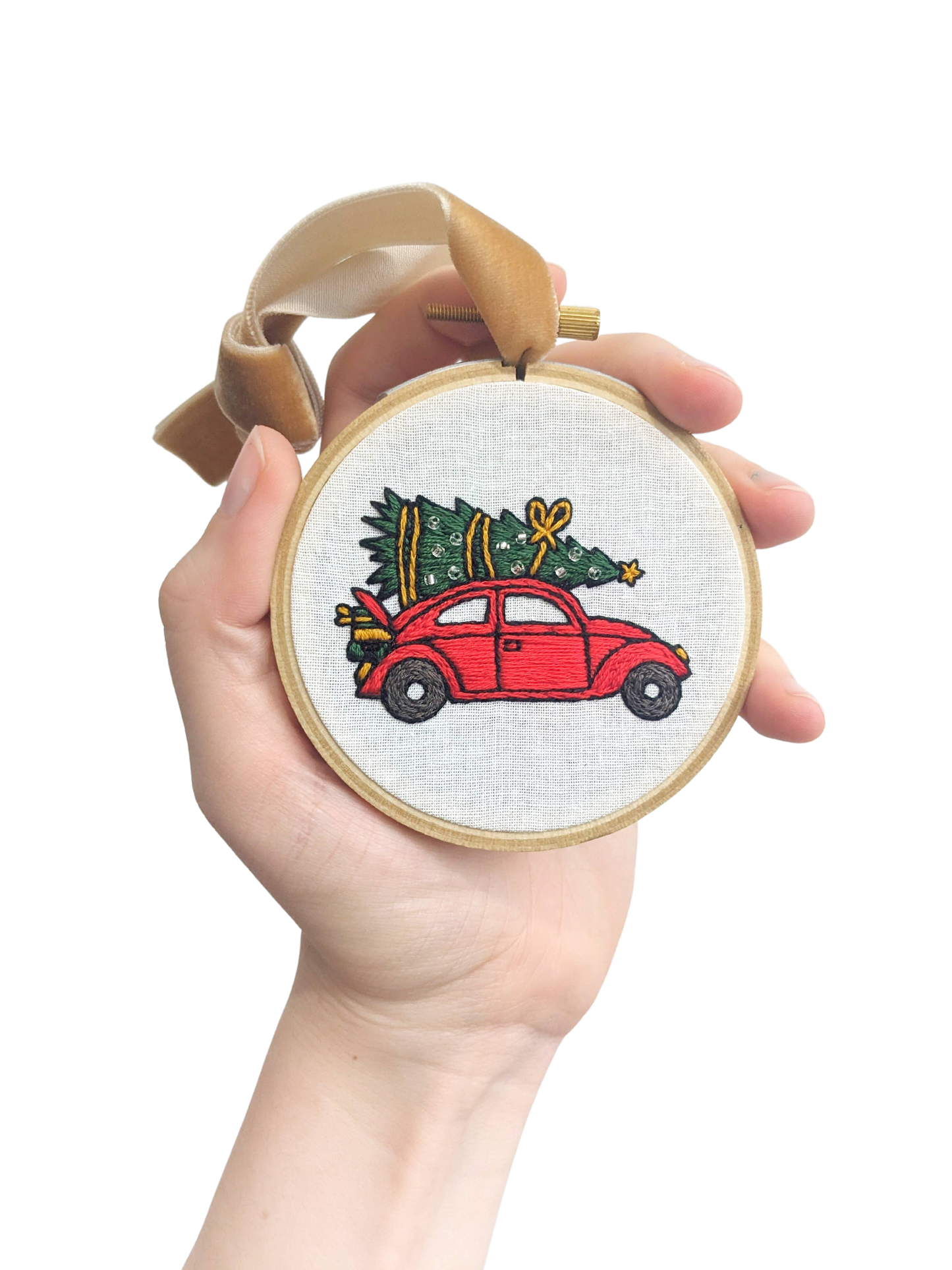 Christmas Car Mini Embroidery Kit