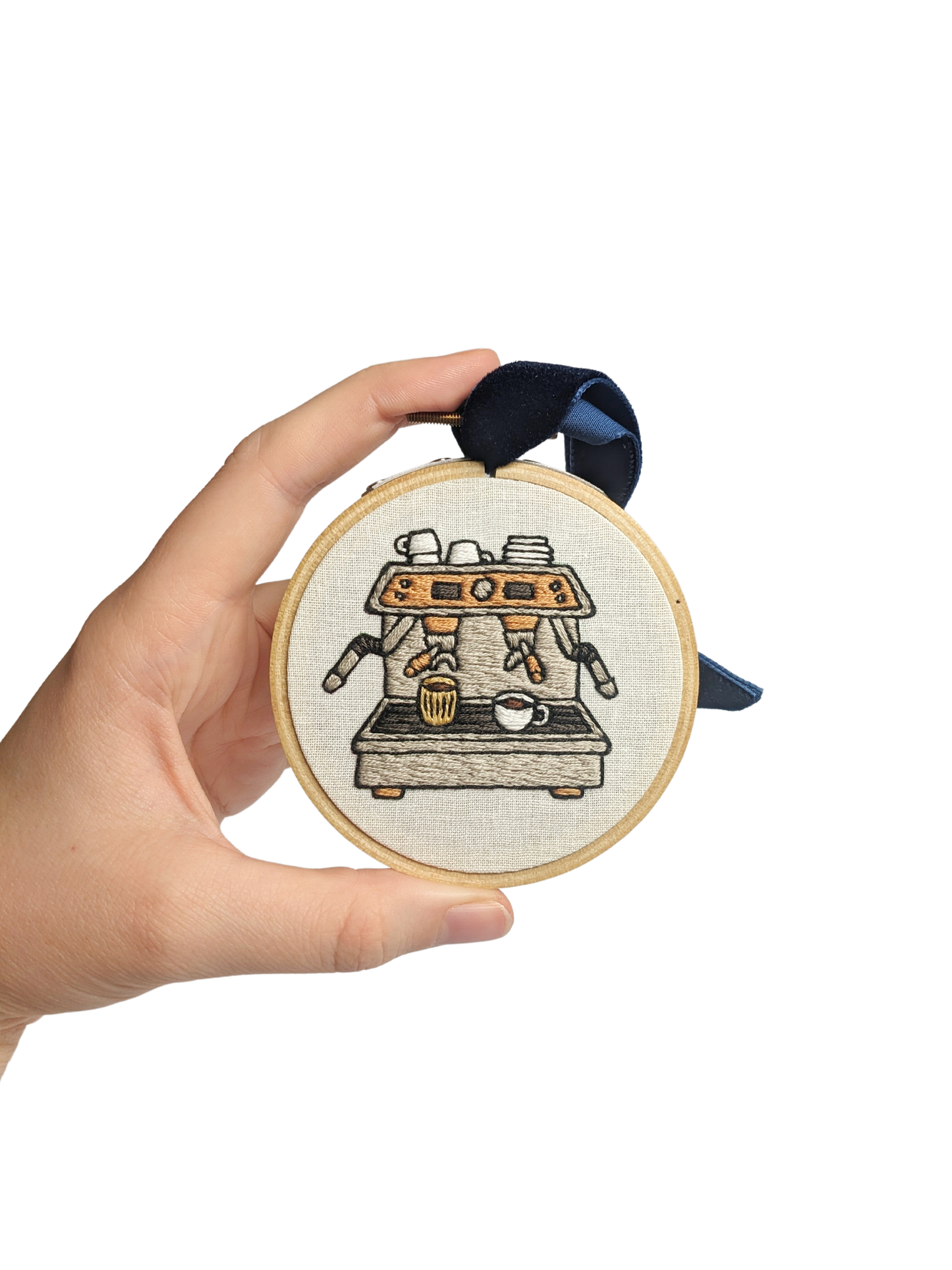 Coffee Machine Mini Embroidery Kit