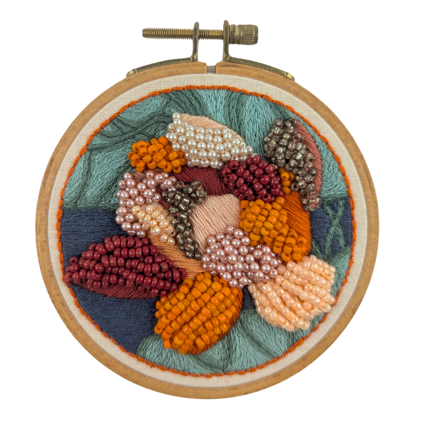 Beaded Flower Flose-up