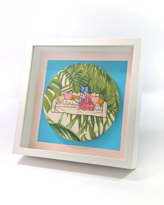 Reading on the Sofa, Botanic Background