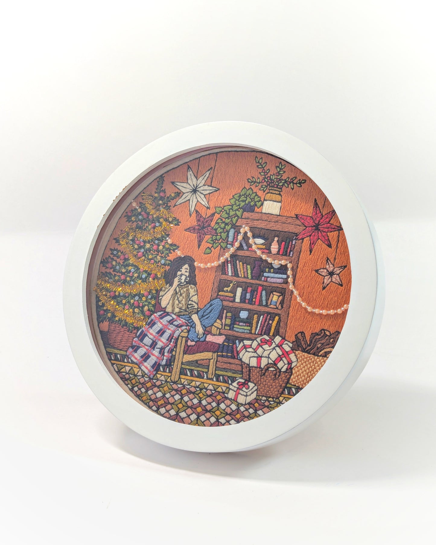 Christmas Girl & Bookcase