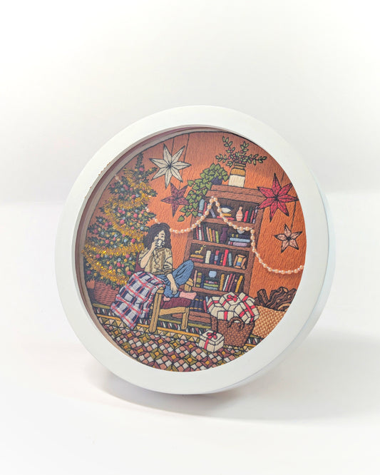 Christmas Girl & Bookcase