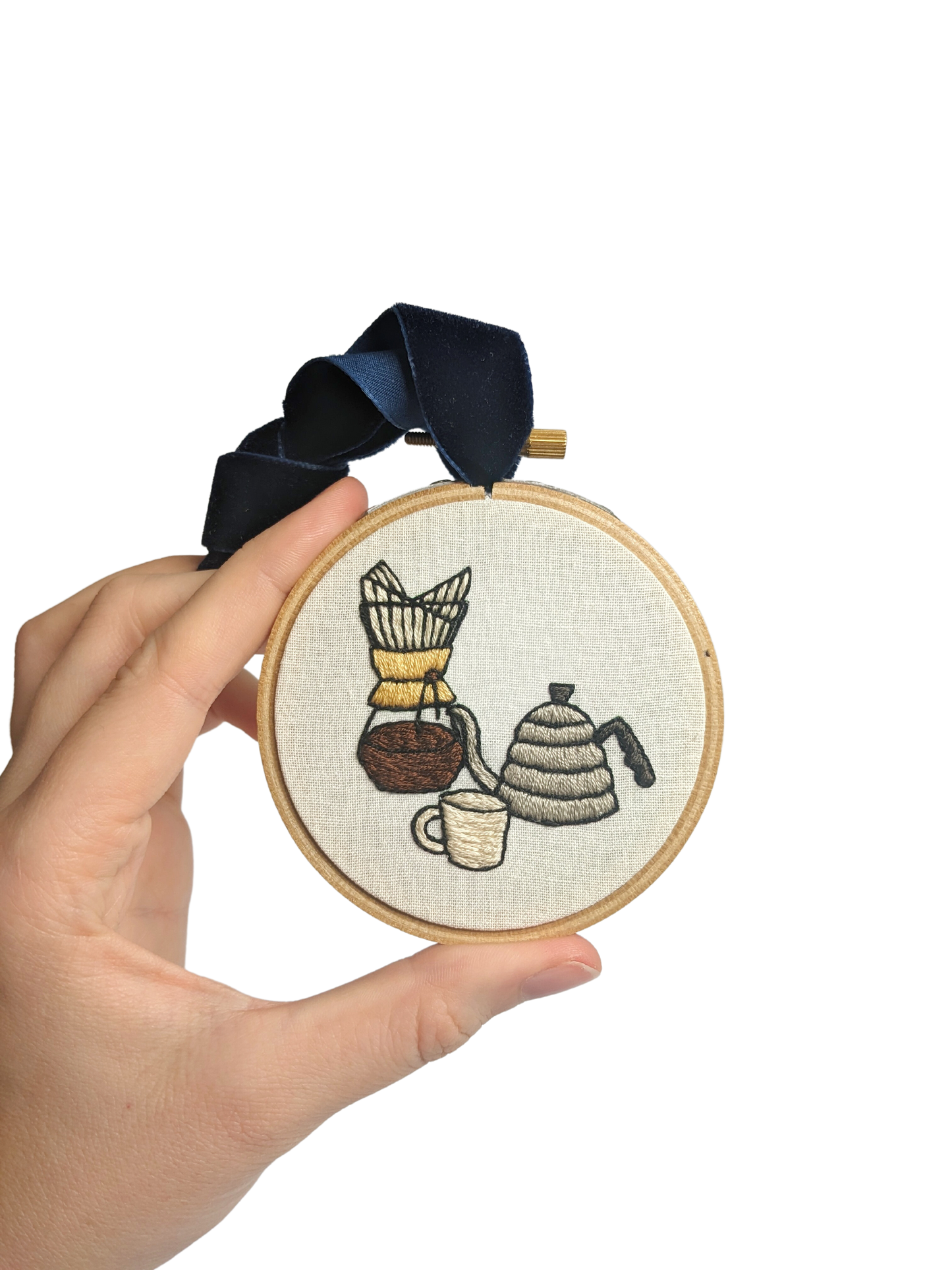 Coffee Pourover Mini Embroidery Kit