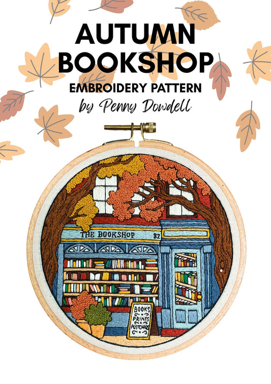 Autumn Bookshop, PDF PATTERN DOWNLOAD