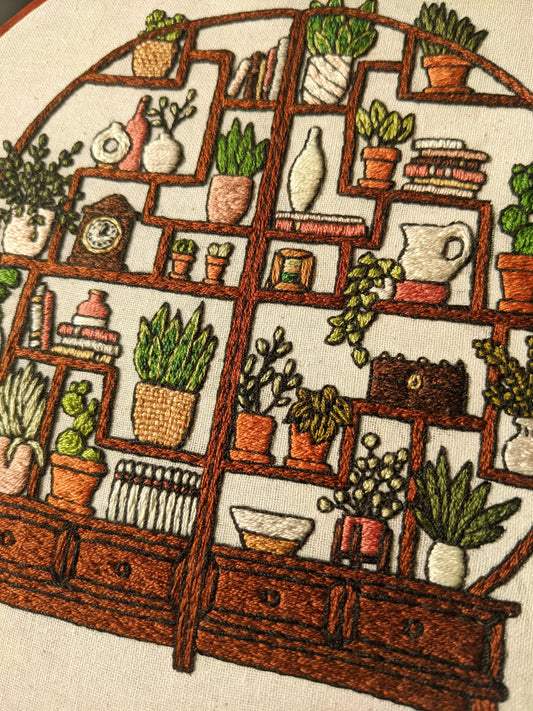 Chinese Plant Cabinet