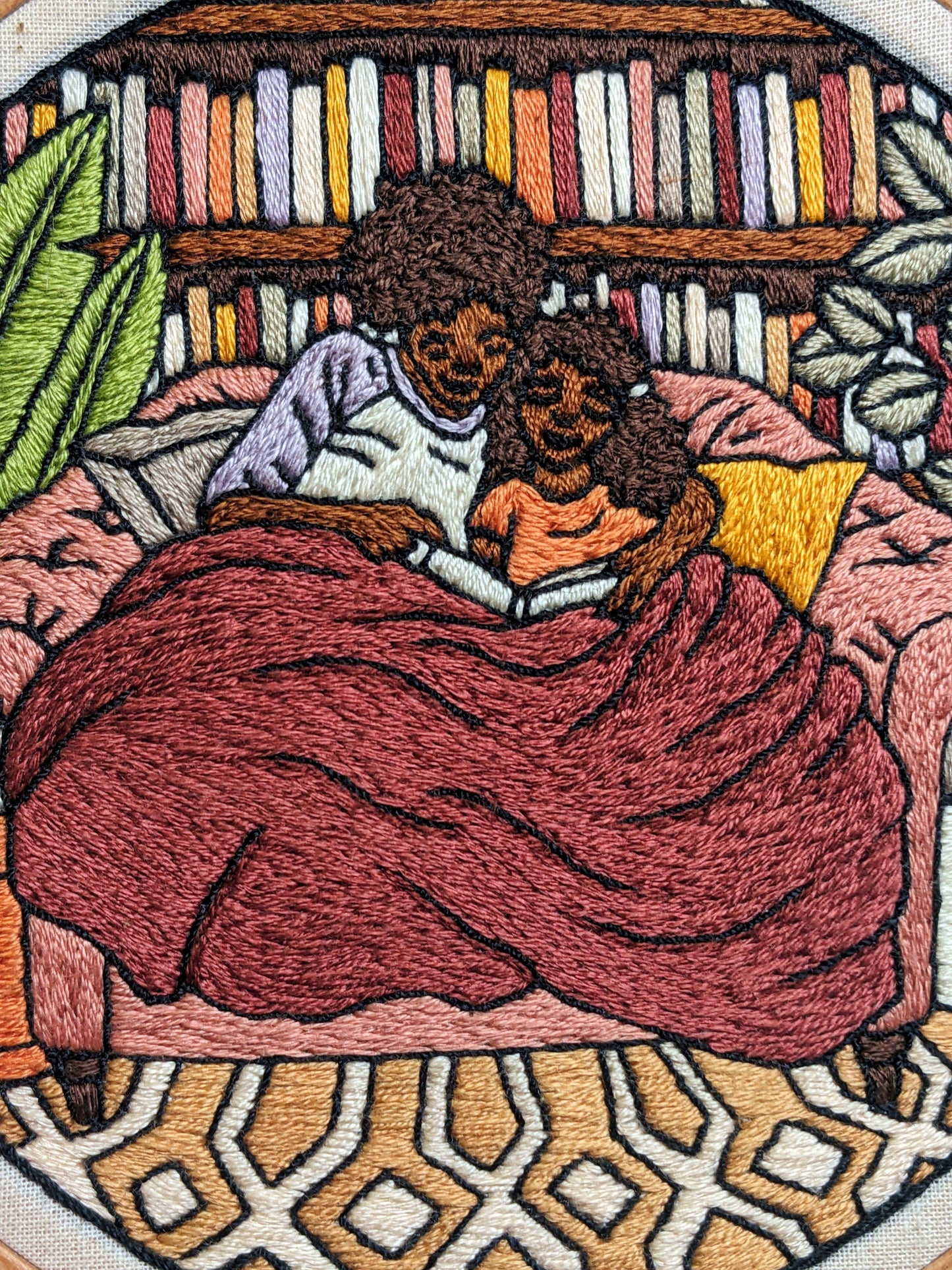 Mother and Daughter Reading