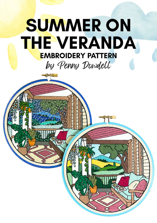 Summer on the Veranda, PDF PATTERN DOWNLOAD