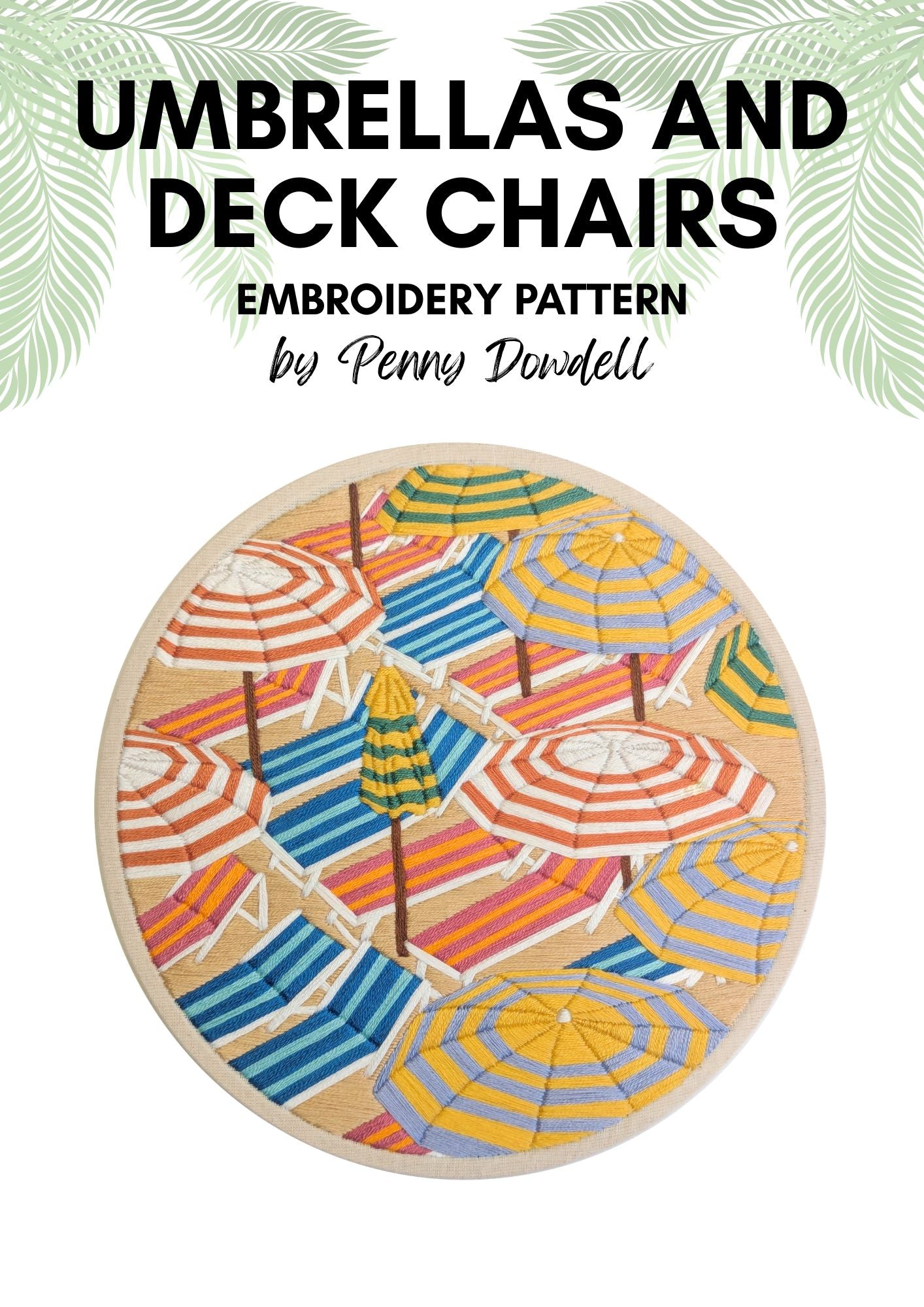 Umbrellas and Deck Chairs PDF PATTERN DOWNLOAD